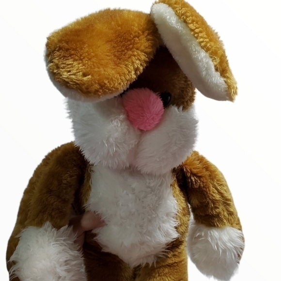 Vtg 1980 MTY International Large plush brown bunny Rare HTF - Picture 5 of 11